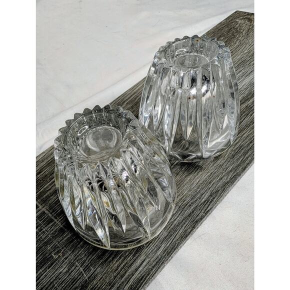 Set Princess House HIGHLIGHTS #872 Lead Crystal 3.25" Votive Candle Holder Vase - Picture 9 of 10